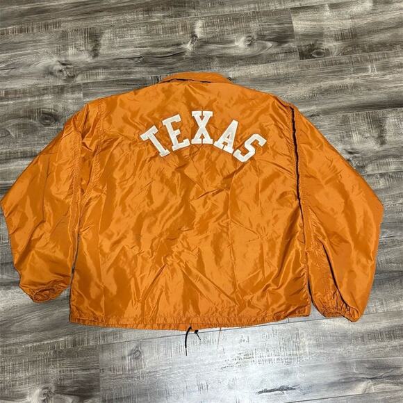 Vintage University of Texas Longhorns Men's Orange Windbreaker Jacket L - Picture 1 of 5